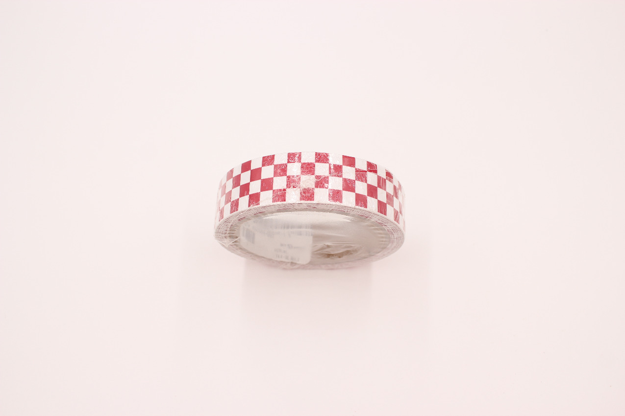 Color Code Electrical Tape, Checkered Red/White