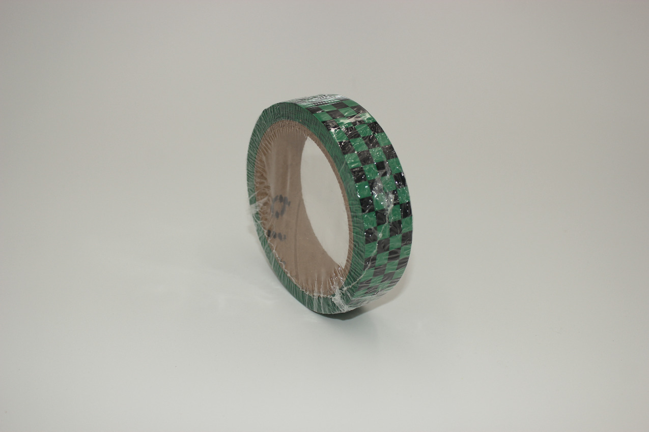 Color Code Electrical Tape, Checkered Green/Black
